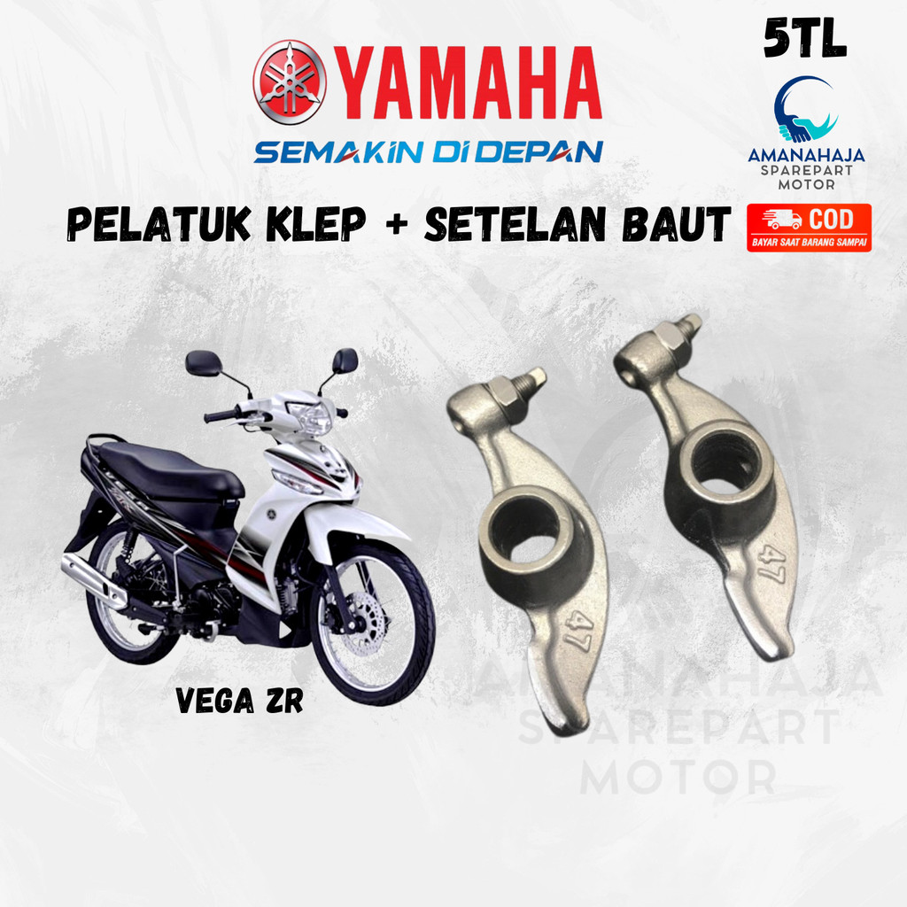 (GARANSI) ORI PELATUK + KLEP VEGA ZR (5TL) | SPAREPART ORIGINAL SUKU CADANG SEPEDA MOTOR PELATUK PLA