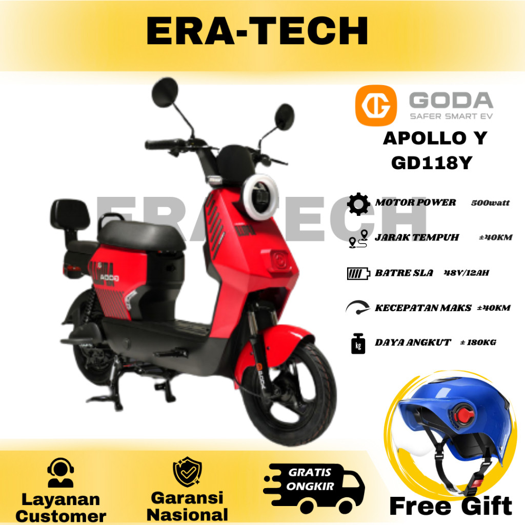 SEPEDA LISTRIK GODA 118Y APOLLO 2025