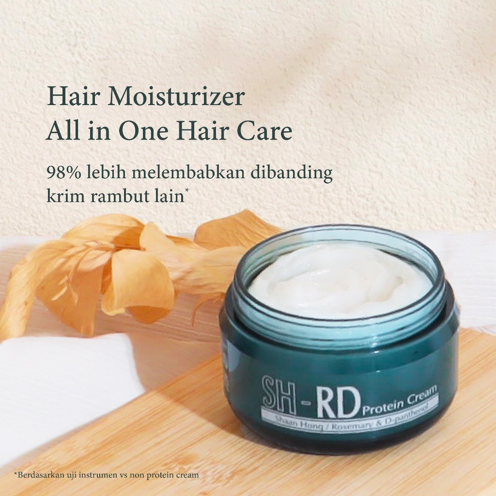 SH-RD SHRD Protein Cream Moisturizer & Vitamin Rambut 50ml (BESAR)