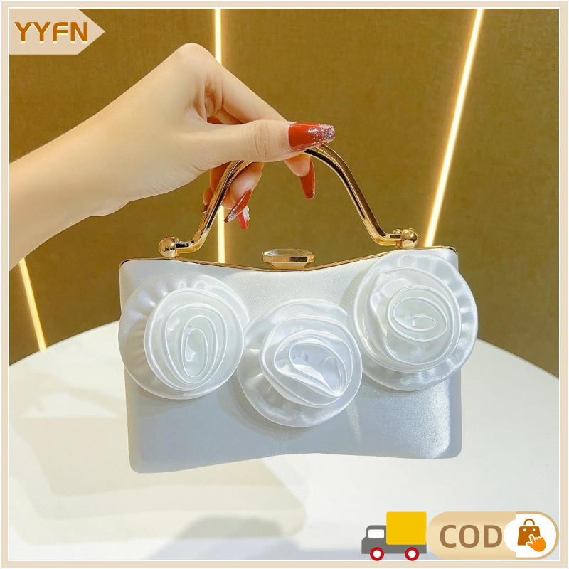 Tas Hand Bag Elegan Import Tas Selempang Rantai Tas Pesta Pernikahan Mewah-Cocok Untuk Acara Formal 