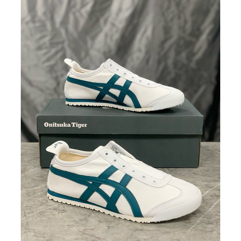 Sepatu Onitsuka Slip On White Green