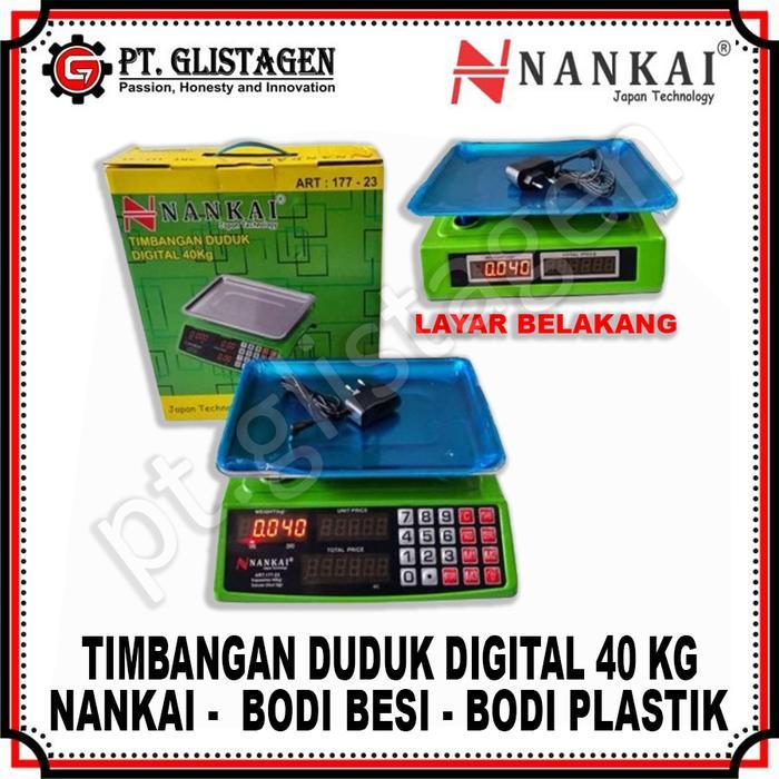 Timbangan Duduk Digital PVC BESI 40KG Buah Loundry Kue Dapur Timbangan Duduk 40KG Timbangan Digital 