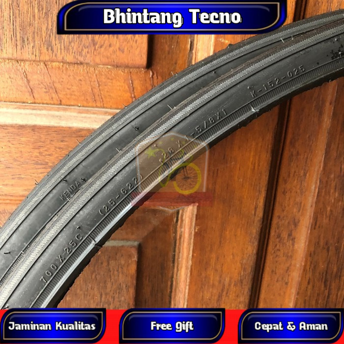 Ban Luar Sepeda Kenda K152 700x25C Slick Hitam