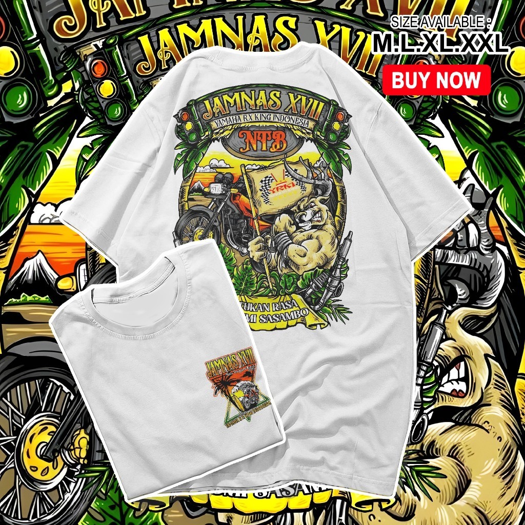 COD | TERMURAH | Kaos Pria | Kaos Jamnas Yrki 17 NTB.,Marchandise Resmi YRKI