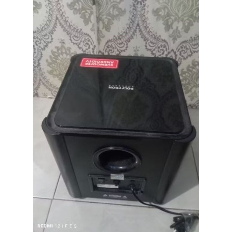 subwoofer polytron aktif ex android tv 43"-50"