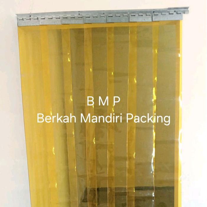 Tirai Pvc Curtain L 120Cm x T 220Cm/Tirai Plastik Pvc Kuning