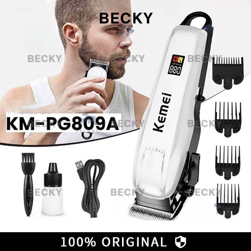 Original KEMEI 809A Alat Cukur Rambut Kemei KM 809A Mesin Cukur Cordless HAIR CLIPPER TRIMMER