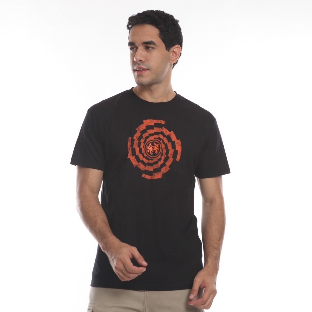 Spyderbilt Kaos Pria Lengan Pendek Hitam Krolway (MSTS806-BLK) Planet surf Baju T-shirt