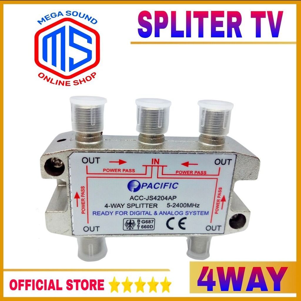 SPLITER PACIFIC 4WAY SPLITER TV