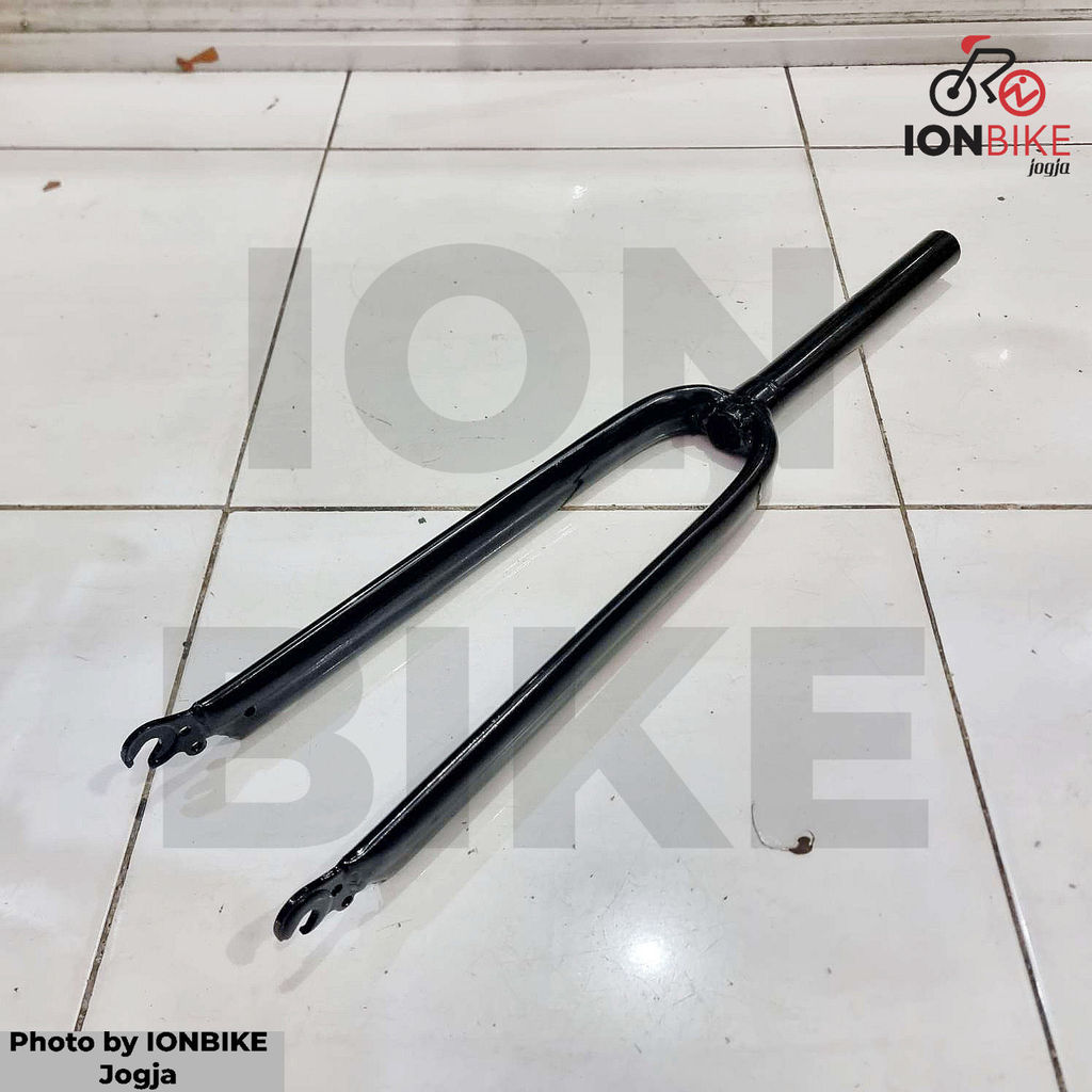 Fork FIXIE 700c Lokal OVERSIZE 28.6 Ubrake Pipih Flat Gepeng Aero - Garpu Sepeda Fixed Gear Model Ov