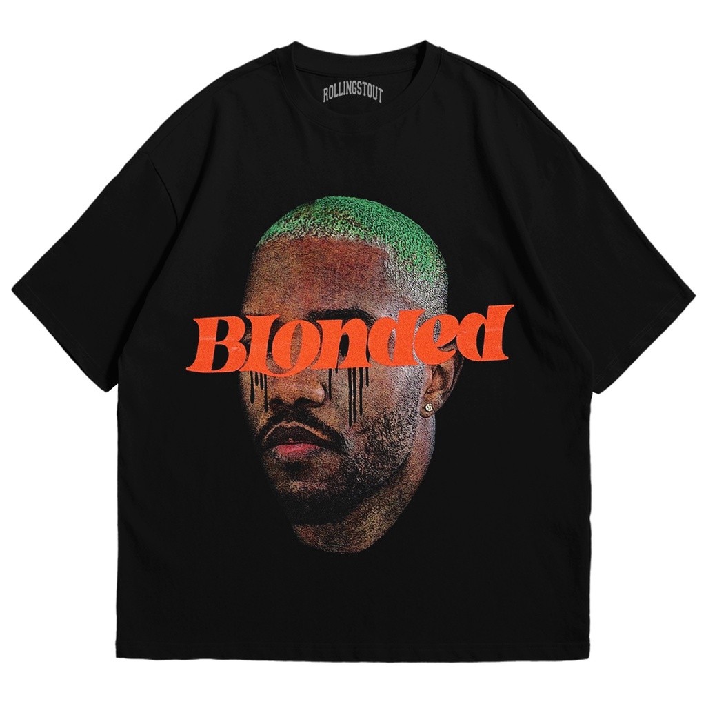 100% Katun Tshirt  -  Frank Ocean Blonded | Kaos Band | BAJU MUSIK METAL ROCK | Rollingstout