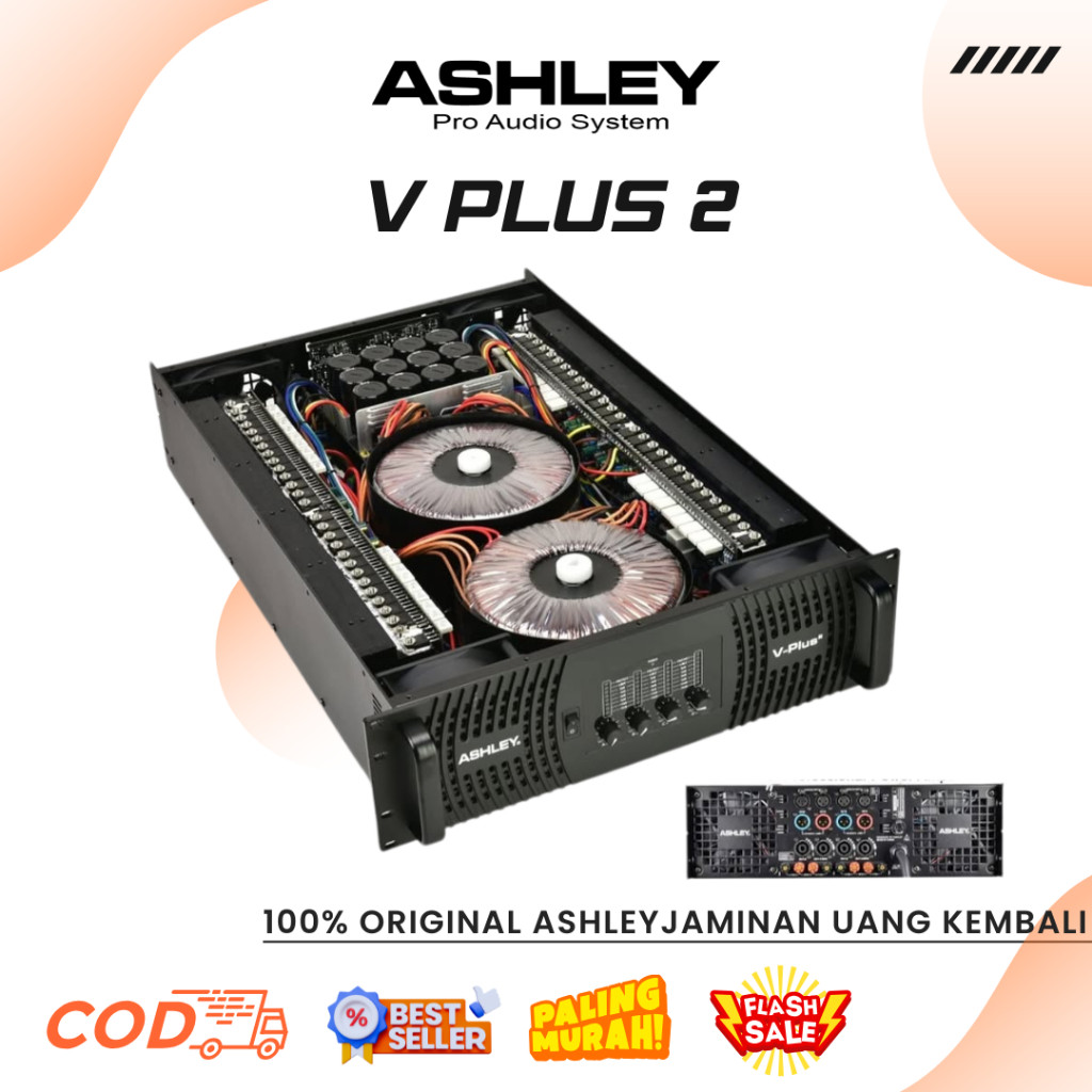 Ashley V Plus 2 I Ashley V Plus 4 Channel Professional Power Amplifier