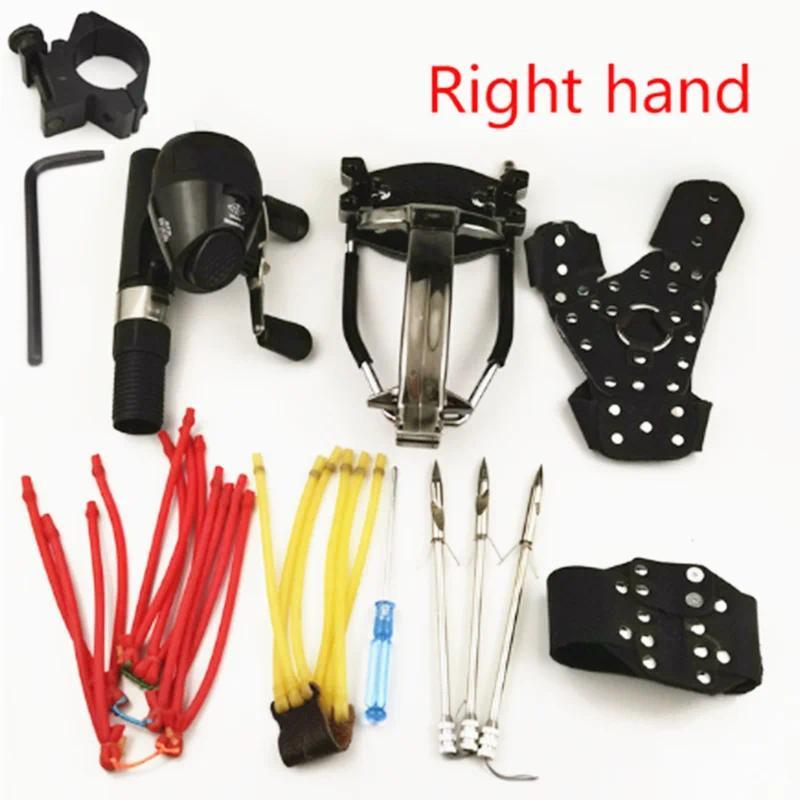 Set Peralatan Berburu dan Memancing dengan Ketapel yang Kuat, Peluru Panah untuk Memancing Ikan, Pel