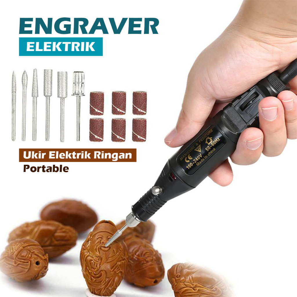 GILISHOP Mesin Mini Grinder Grafir Bor Gerinda Ukir Gerinda Listrik Mini Gerinda Mini - Gerinda List