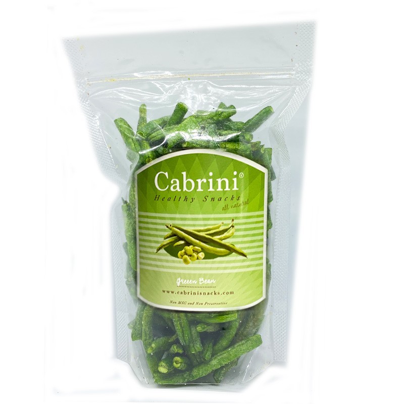 Keripik Buncis Cemilan Diet Sayur Kering 45gr Cabrini Healthy Snacks