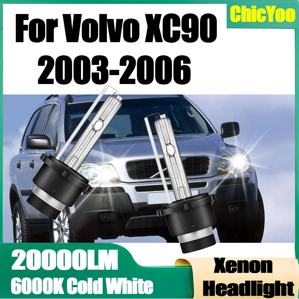 2PCS 6000K White D2S Xenon Headlight Bubs 20000LM High Power Super Bright Xenon Car Lights For Volvo