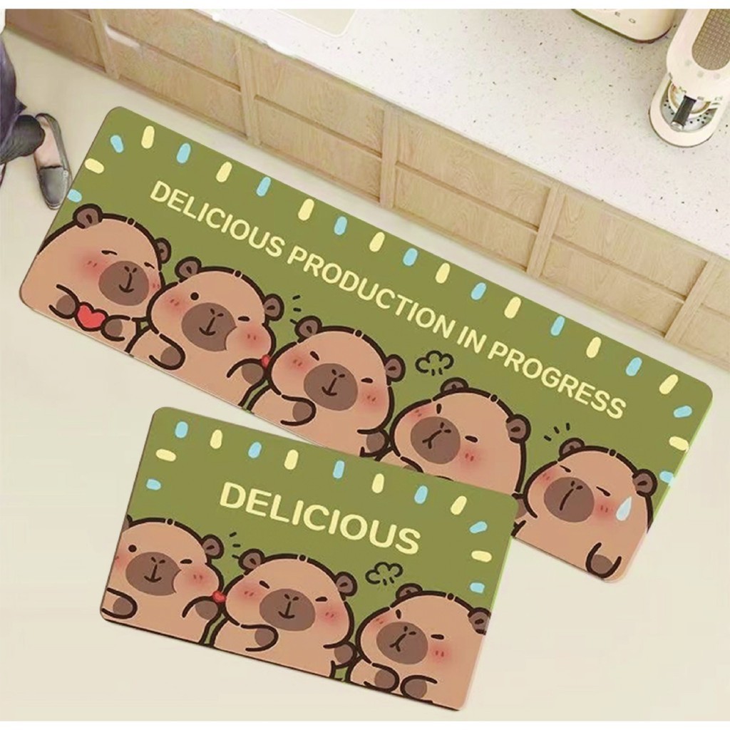 MR MAT Keset Dapur Diatomite Original 2in1 Anti Slip Kitchen Floor Mat Set 40x60cm & 40x120cm