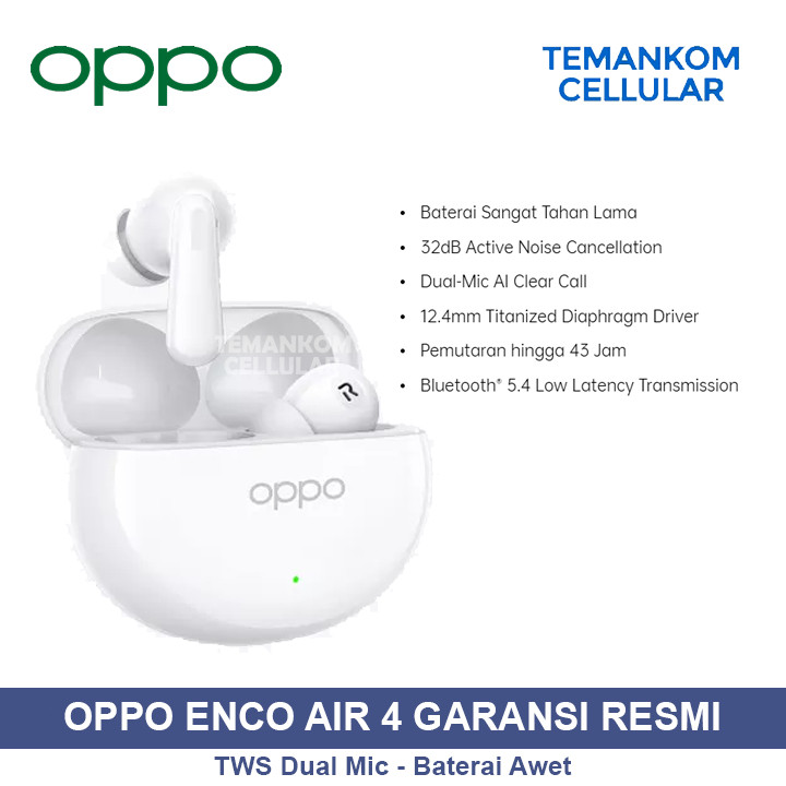 New Produk TWS Oppo Enco AIR 4 Headset Earphone bluetooth stereo wireless hetset bluetooth Handsfree
