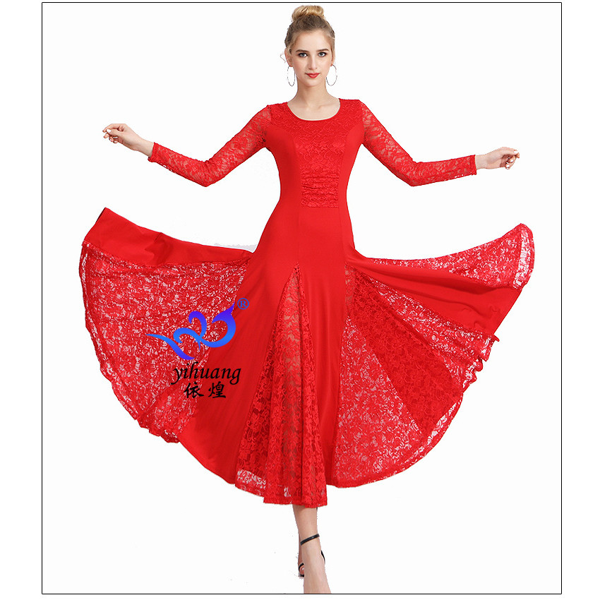 Modern Dance Dress Ballroom Dance Long Dress Ballroom Dance Swing Dress Waltz Dance Dress Competitio