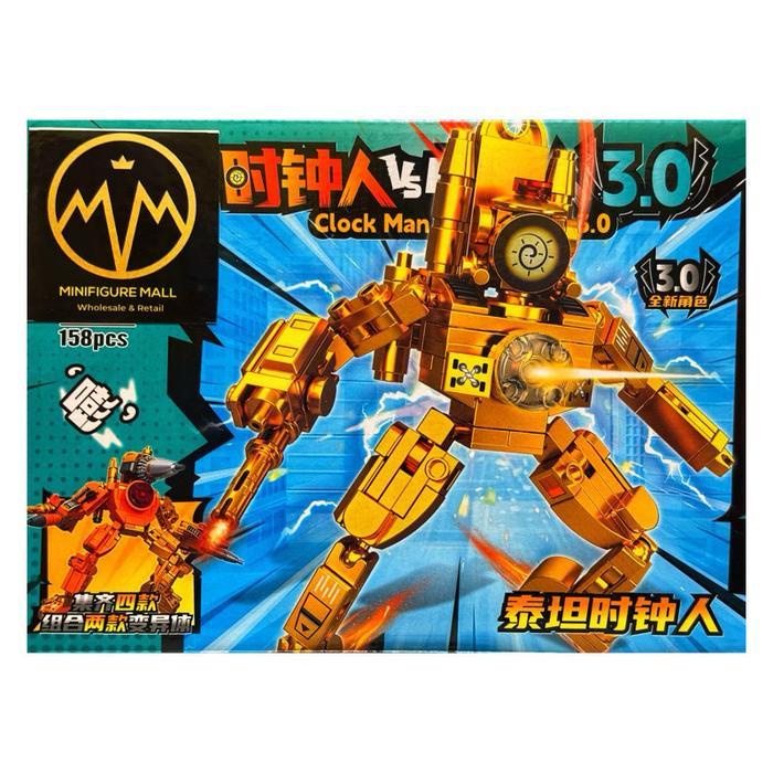 Lego Skibidi Toilet Murah Titan Tv Clock Monitor Kamera Man 11019 Action Figure - Skibidi 11019-1