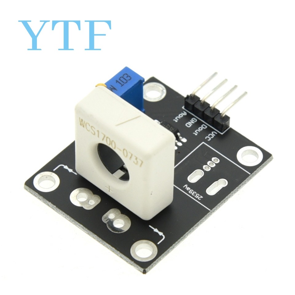 WCS1600 WCS1700 WCS1800 3-5V Hall Current Sensor Adjustable DC 100A 70A 35A Short Over-Current Detec