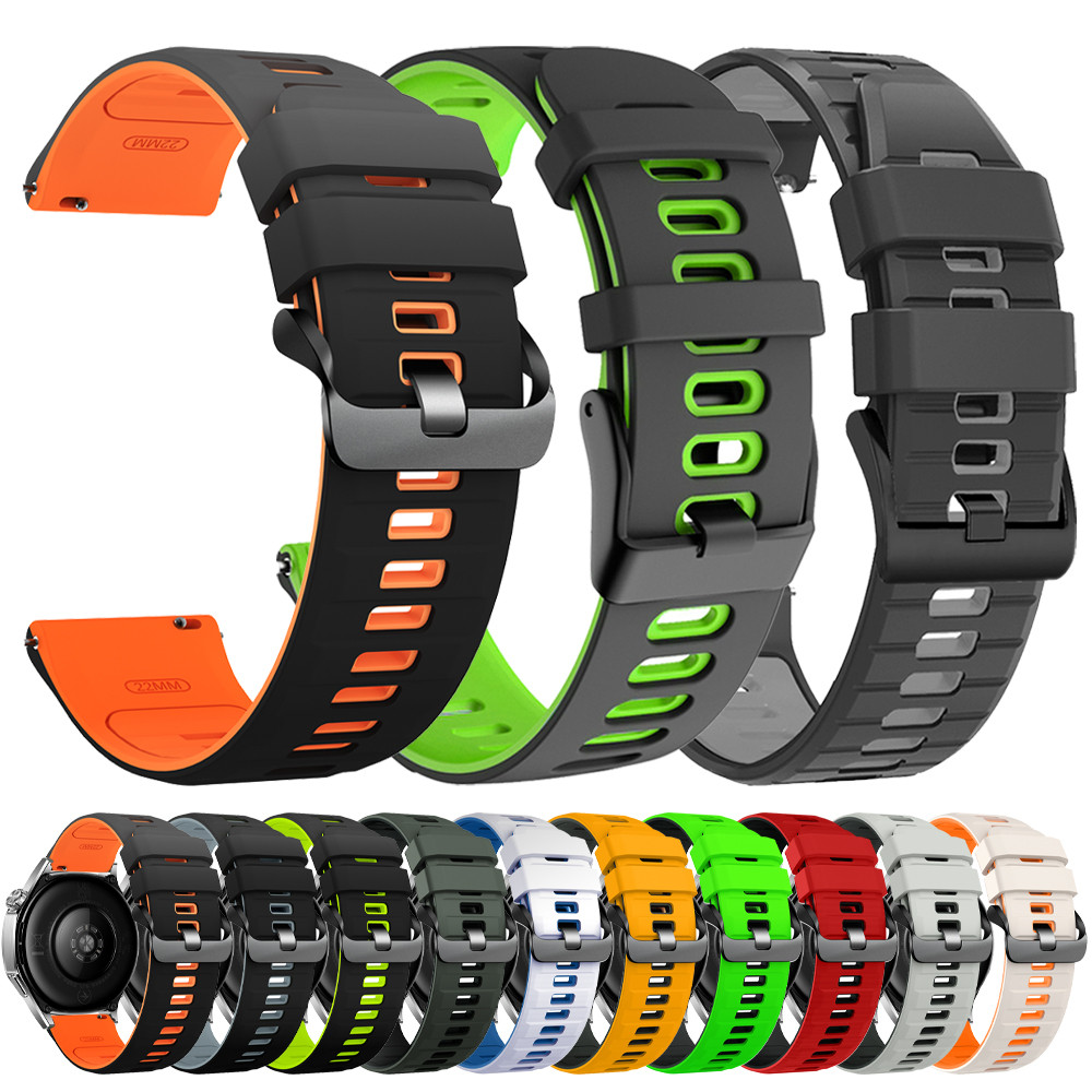 22mm Two-Tone Silicone Breathable Strap For Realme Watch 3 2 S Pro Sports Smart Band For Redmi/Xiaom