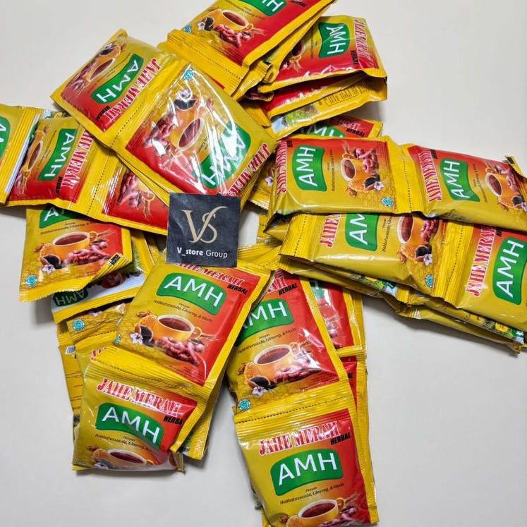 ( PAKET 1 BAL ) JAHE MERAH AMH 1 BAL ISI  50 SACHET MURAH OM