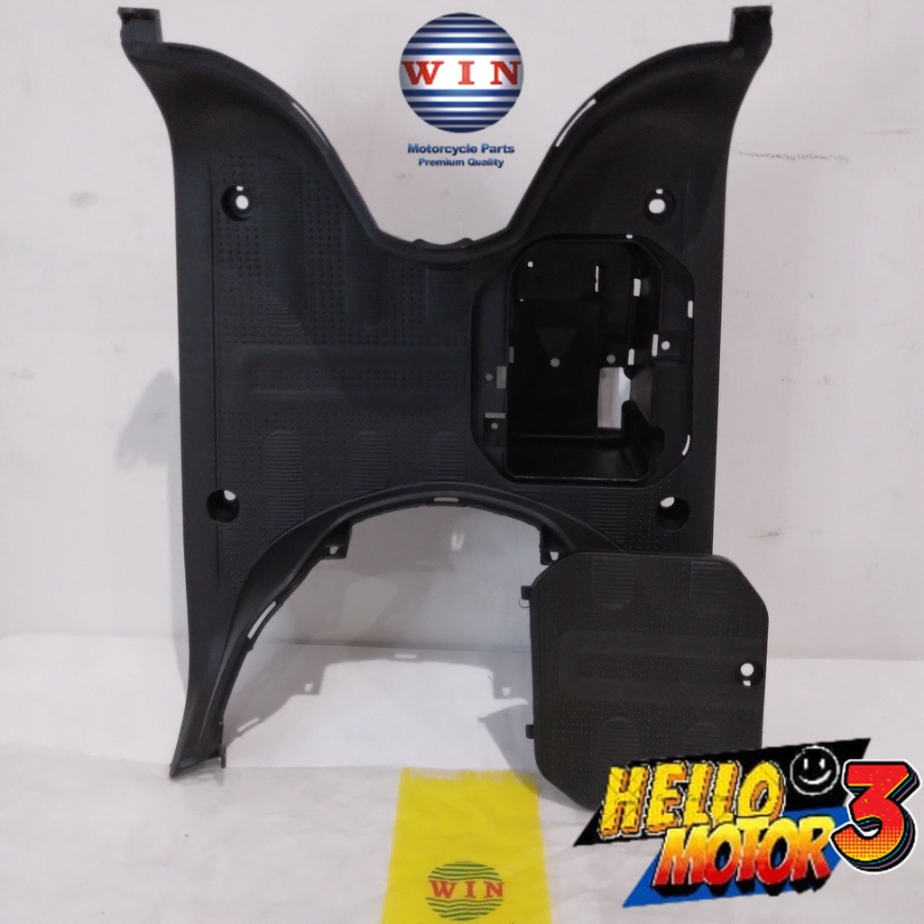 Pijakan Kaki + Tutup Aki Scoopy 110 FI 2017 2018 2019 2020 | footrest atas WIN | bordes injakan moto