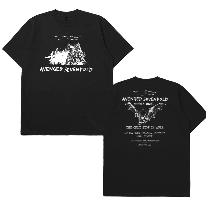 T-Shirt Band Avenged Sevenfold Jakarta Tour 2024