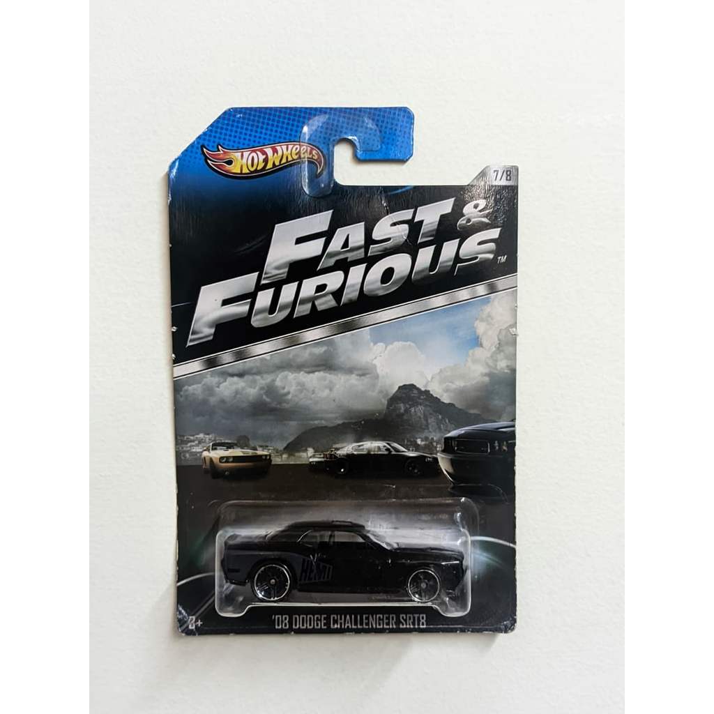Hot Wheels Fast and furious '08 Dodge Challenger SRT8 Hitam Eror Ban