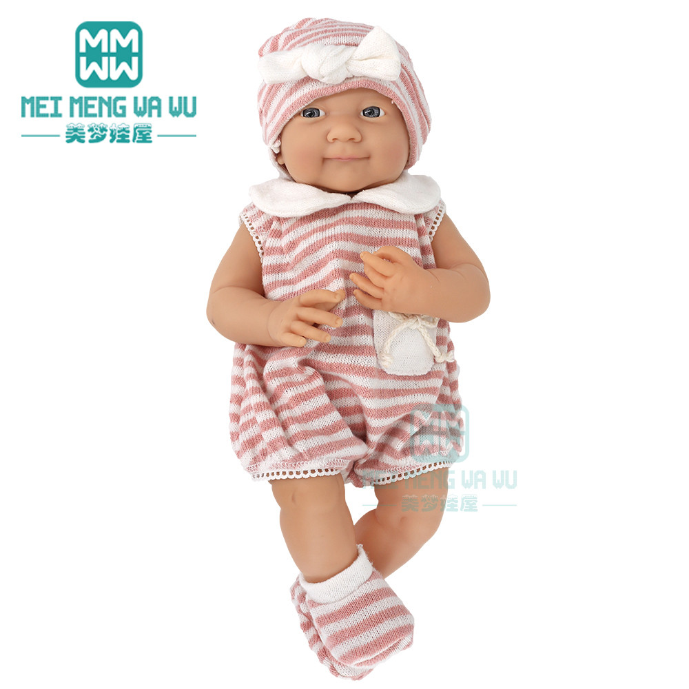 Clothes forl doll fit 40cm new born doll accessories Soft piece crawling clothes