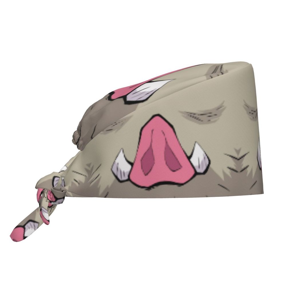 Custom Inosuke Slayers Demon Working Cap Surgical Hats Women Men Operating Room Cap Operator Hats La