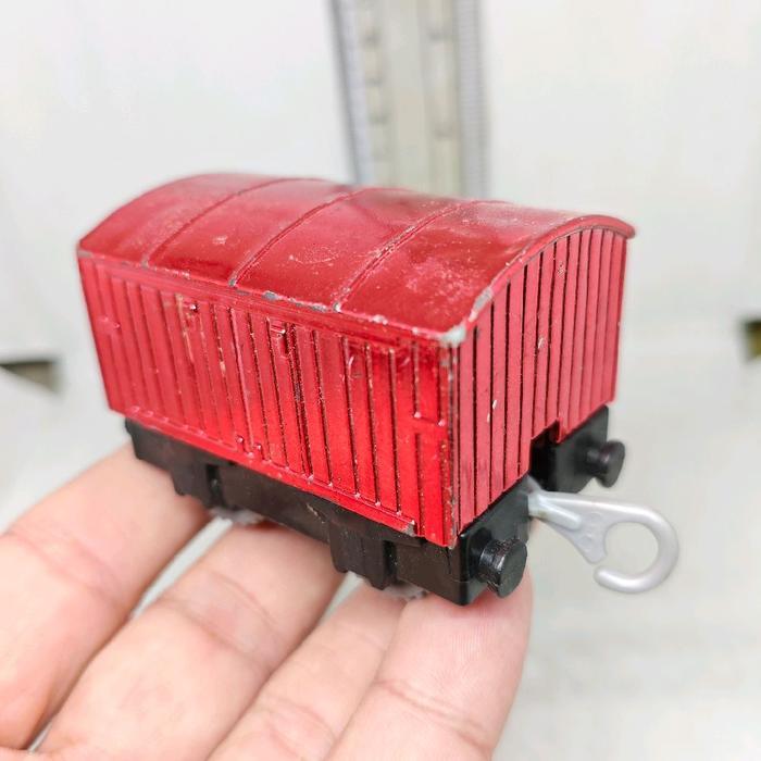 Part Kereta Train Gerbong Metallic Red Cargo From Thomas Thomas & Friends Motorized Series Original 