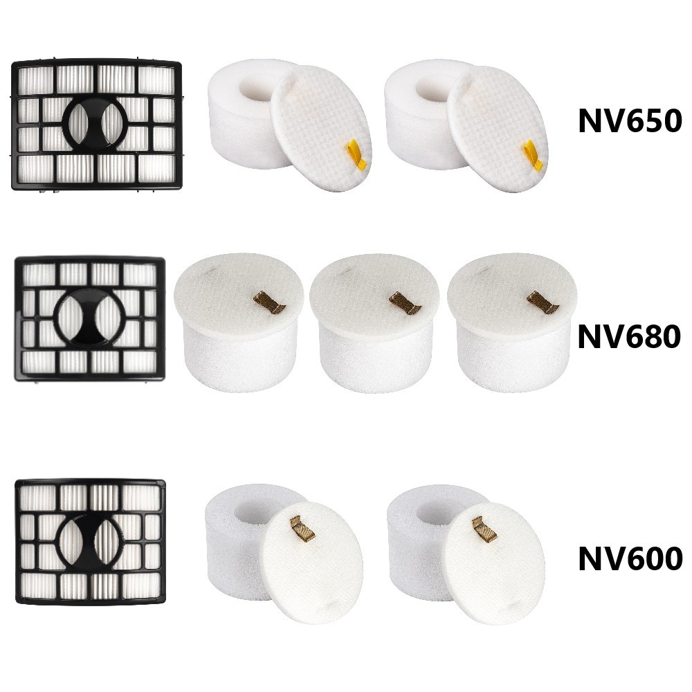 Sponge & HEPA Filters For Shark NV650 NV750, NV680 NV800, NV600 NV770 Rotator DuoClean Powered Lift-