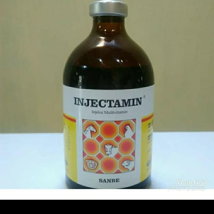 Multivitamin Lengkap Untuk Hewan Ternak (INJECTAMIN 100 ml)