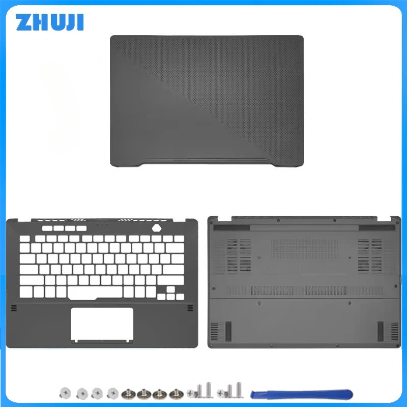 For ROG Zephyrus G14 GA401 New Laptop Top Case LCD Back Cover Palmrest Lower Bottom Case Palm rest K