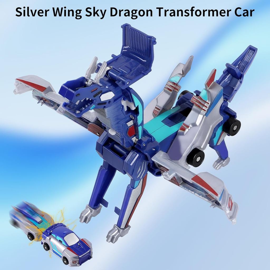 Collision Transformation Dinosaur Car Toy Magnetic Dinosaur Transformers Car Transforms into Dinosau