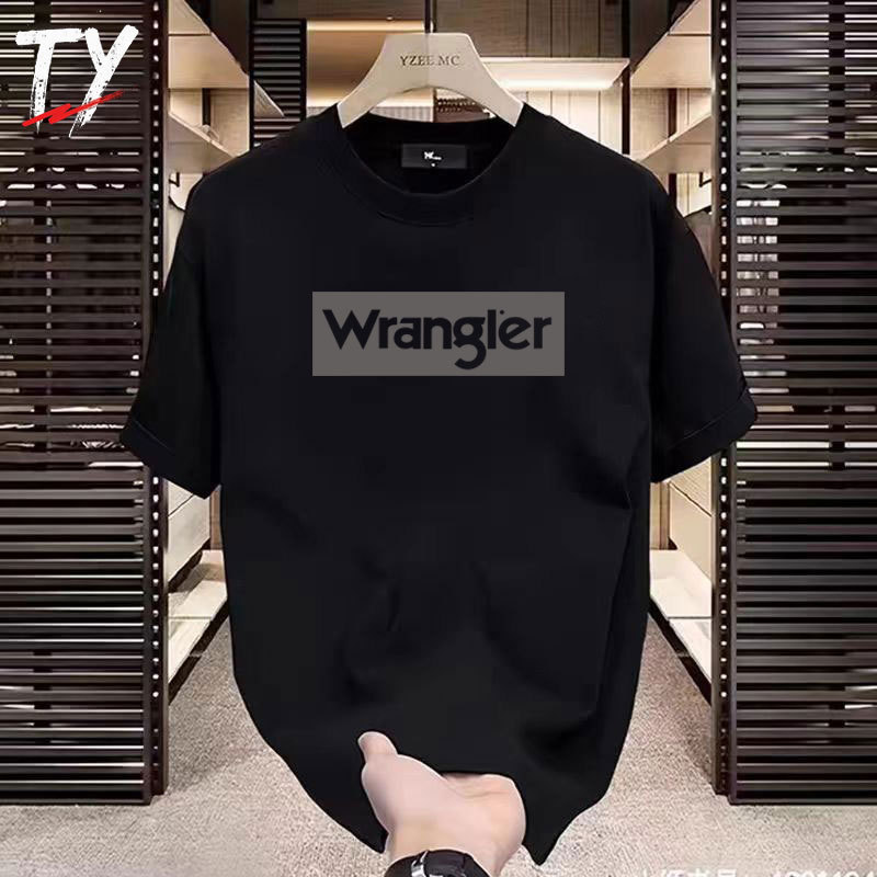 TY Baju Kaos Distro Pria T-shirt Kaos Oversize Wrangler Kaos Lengan Pendek Katun Kaos Atasan Pria Ka