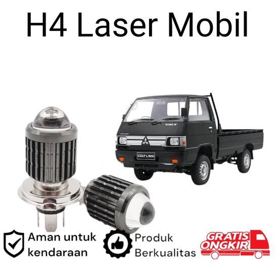 2pcs Lampu Utama LED H4 Laser Putih Mobil Mitsubishi L300 Koko