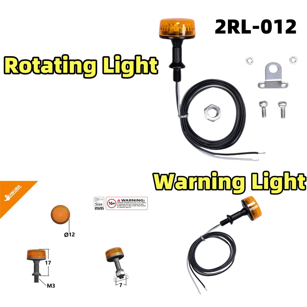 Upgrade Warning Light Engineering lamp 2RL-012 For 1/14 Tamiya RC Truck Scania BENZ VOLVOO  MAN Dump