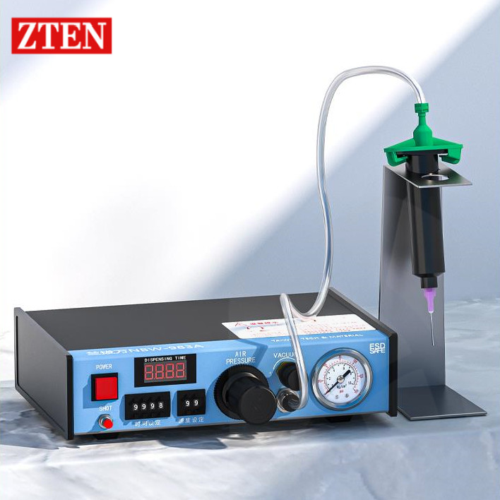 Automatic Glue Dispenser High Precision Glue Dispensing Machine Manual/Pedaling Control Epoxy Resin 