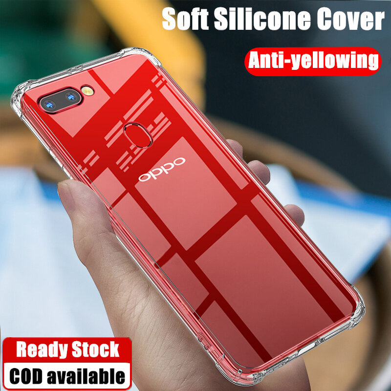 Casing HP OPPO R11s Plus  Ponsel Pelindung Getaran Ultra Jernih Berbahan Jelly Lembut dengan Perlind