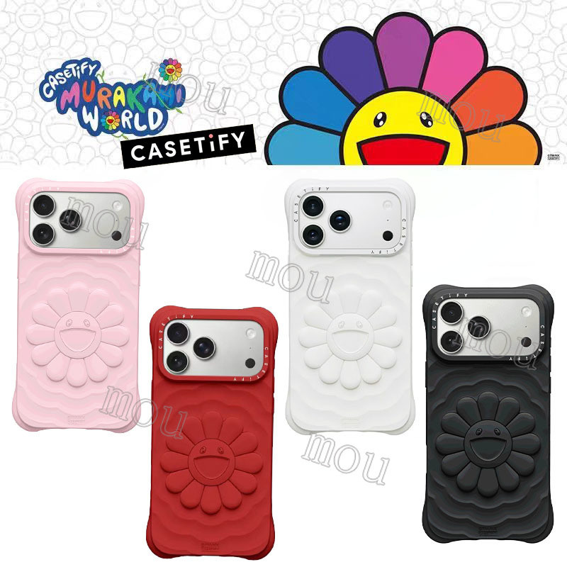 New CASETIFY  Ripple Takashi Murakami with Box MagSafe TPU Silicone Phone Case for IPhone IPhone 17 