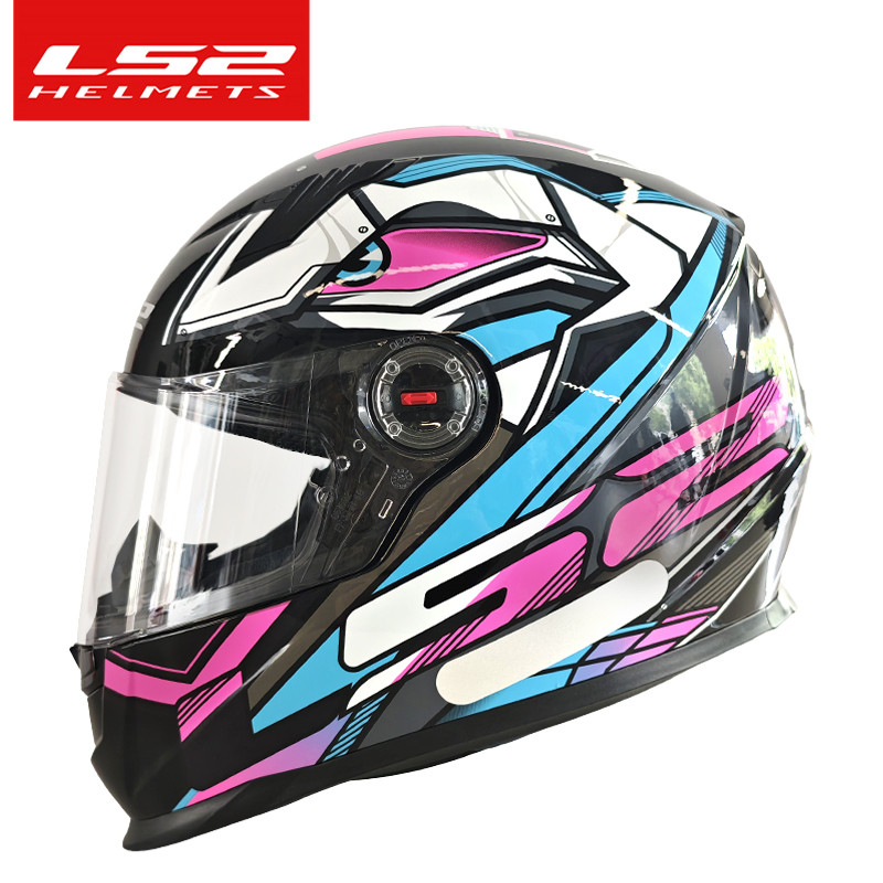NEW LS2 Classic Full Face Motorcycle Helmet Men Women Motocross Helmet ABS Shell ECE Approved Motorc