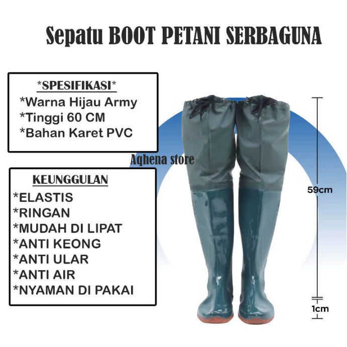 new sepatu boots pria anti air sepatu boot petani sawah panjang sepatu boots boot but karet pria