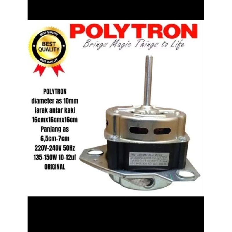 Motor dinamo pencuci mesin cuci politron 2tabung
