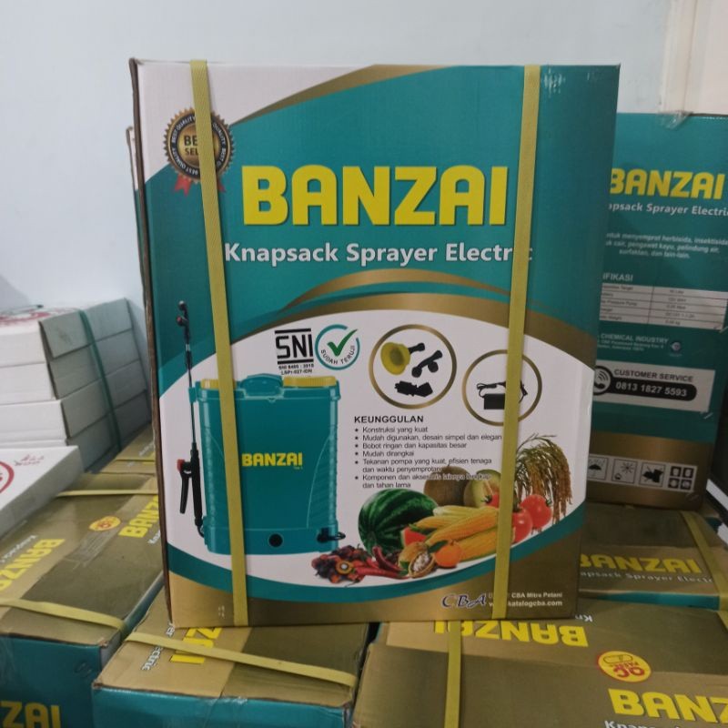 SPRAYER ELEKTRIK BANZAI SNI 16 LITER  TANGKI SEMPROT ELEKTRIK CBA