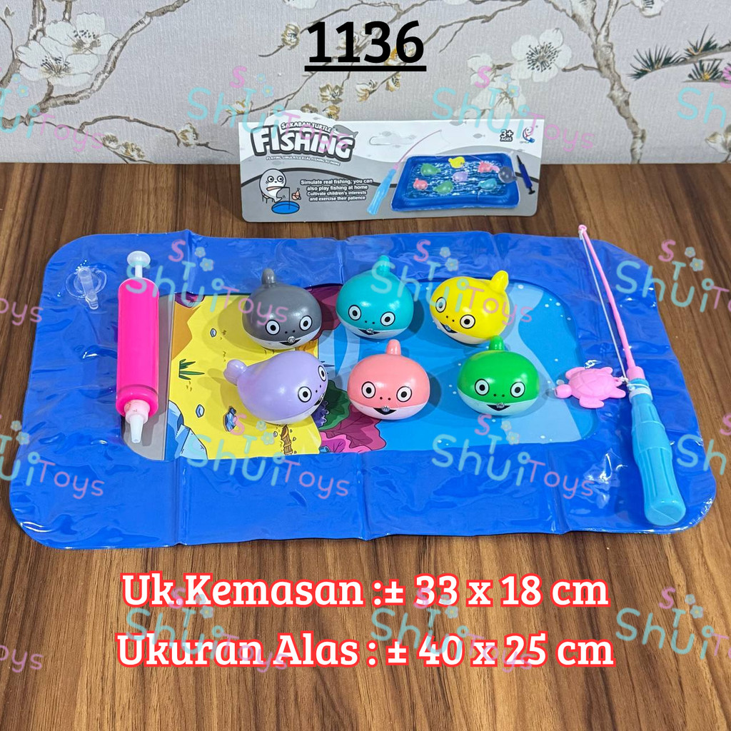 Mainan Pancing Ikan Baby Shark / Mainan Edukasi Pancingan / Mainan Baby Shark / Mainan Montessori