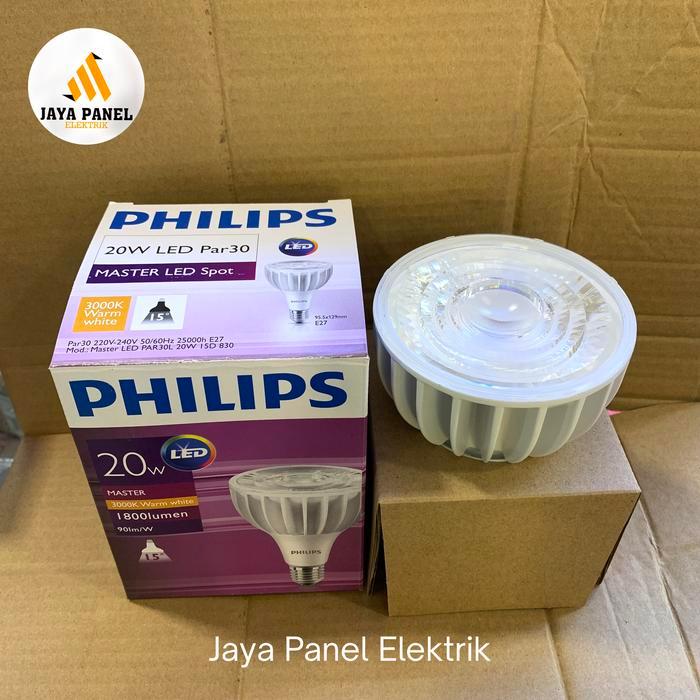 lampu par30 led 3000k 20w philips
