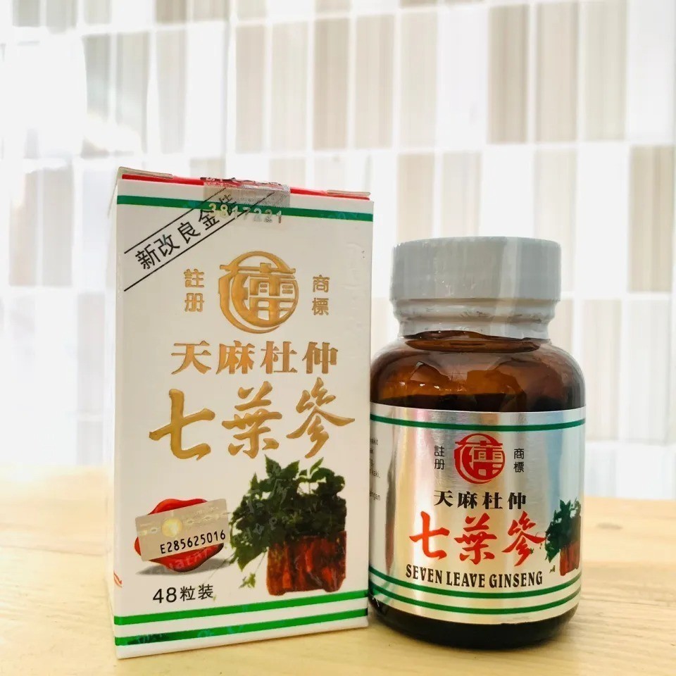 BESTSELLER... TERLARIS.... SEVEN LEAVE GINSENG isi 48pill botol keramik tutup Merah Original cocok b